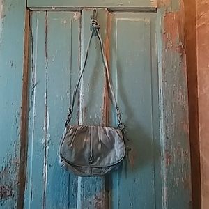 Gray Italian Leather Lucky Brand Purse